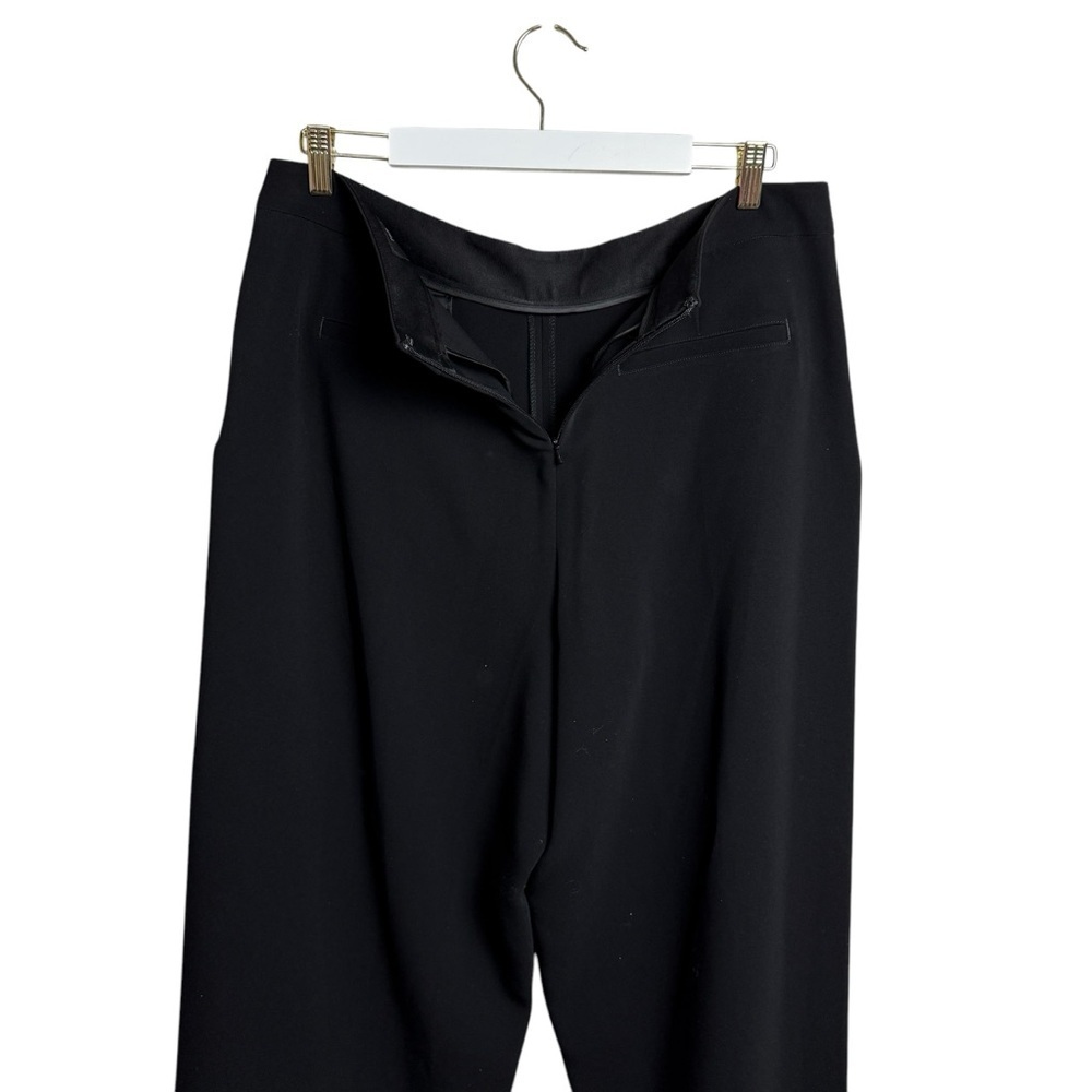 Rag & Bone Black Cropped Wide Leg Rowe Pants Size 12 USA Made Kulot Lagenlook - Picture 5 of 13